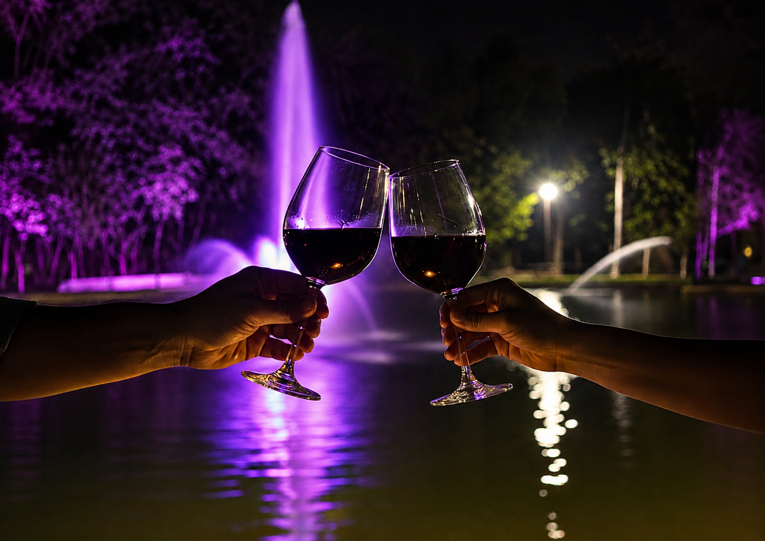 Evento noturno — Peixada do Lago